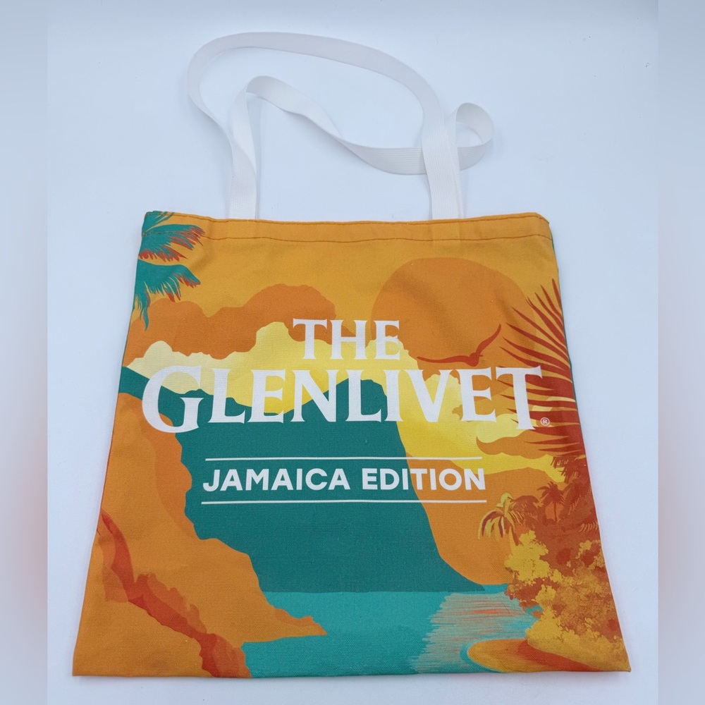 The Glenlivet Scotch Cloth Tote Shopping Reusable Bag **NEW** Jamaica Edition